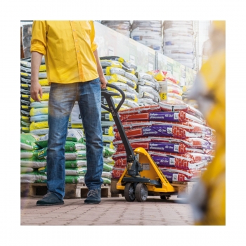 Transpaleta manual 2200kg ancho especial | Jungheinrich | Rueda motriz de goma